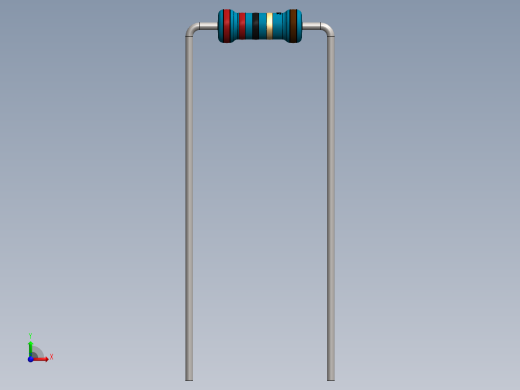 电容器 二极管 电阻器-Resistor 22 Ohm Blue前视缩略图