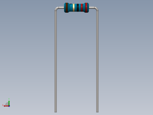 电容器 二极管 电阻器-Resistor 22 Ohm Blue后视缩略图