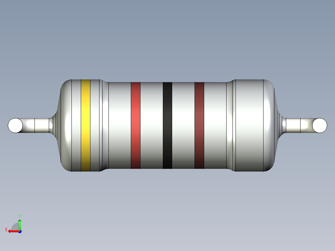 无源元件封装-RES-1W-H-MO后视图