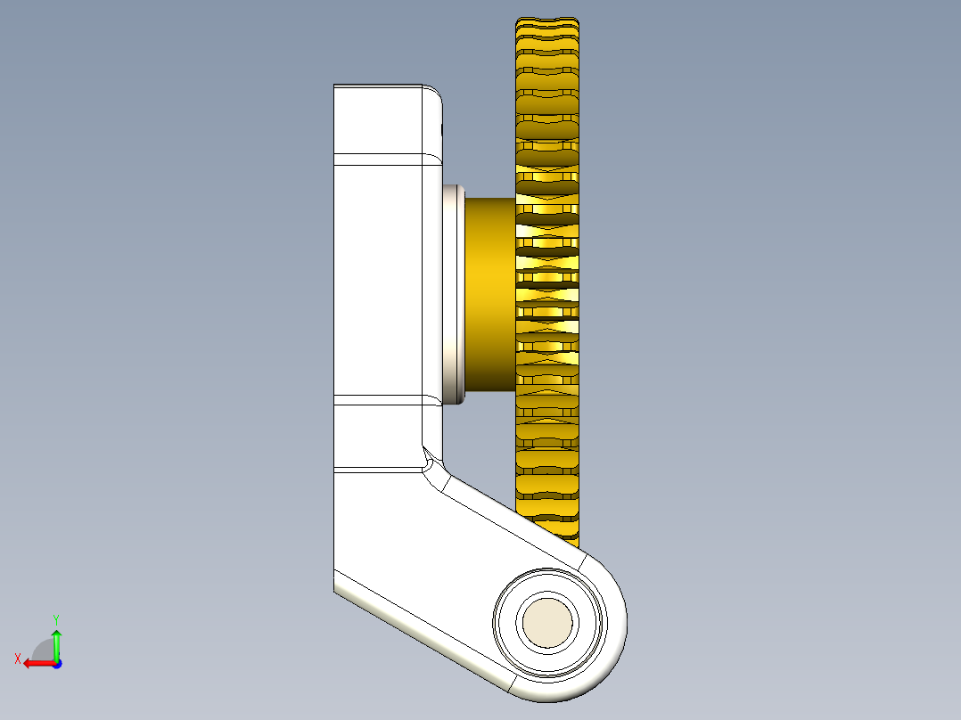 齿轮啮合 (85)后视图