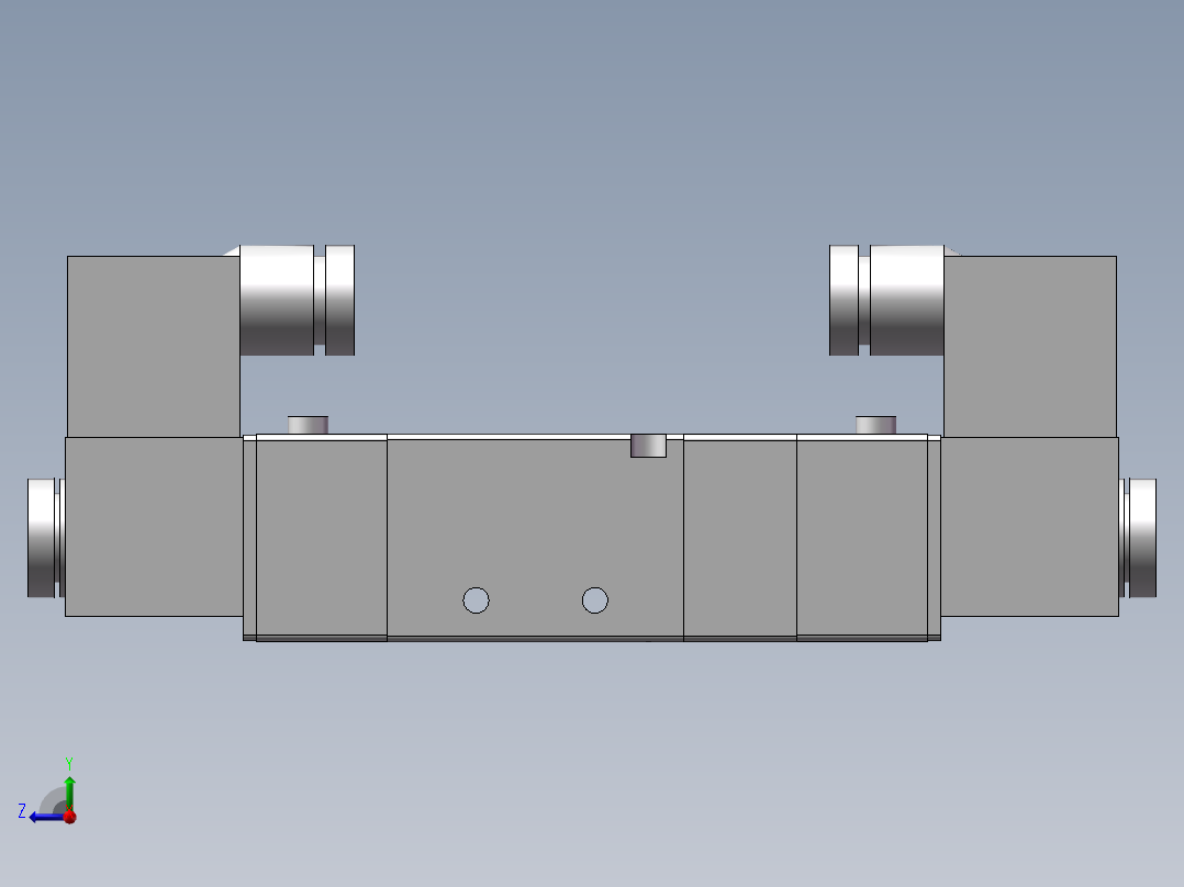 4V230C-08-DC24V（双线圈）电磁阀右视图