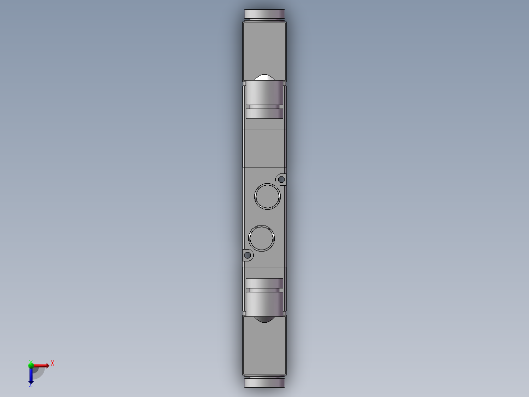 4V230C-08-DC24V（双线圈）电磁阀俯视图