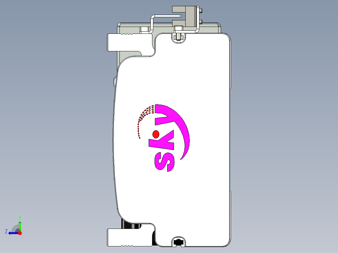 同步带滑台-半封闭B13H-L45-S300-R-P40-D3右视图