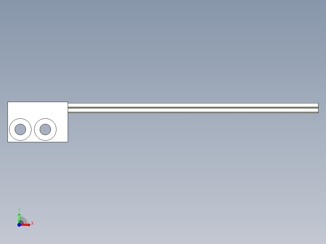 支架光纤_漫反射型FR-W16前视图