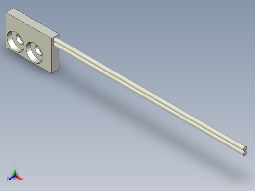 支架光纤_漫反射型FR-W16正等轴测缩略图