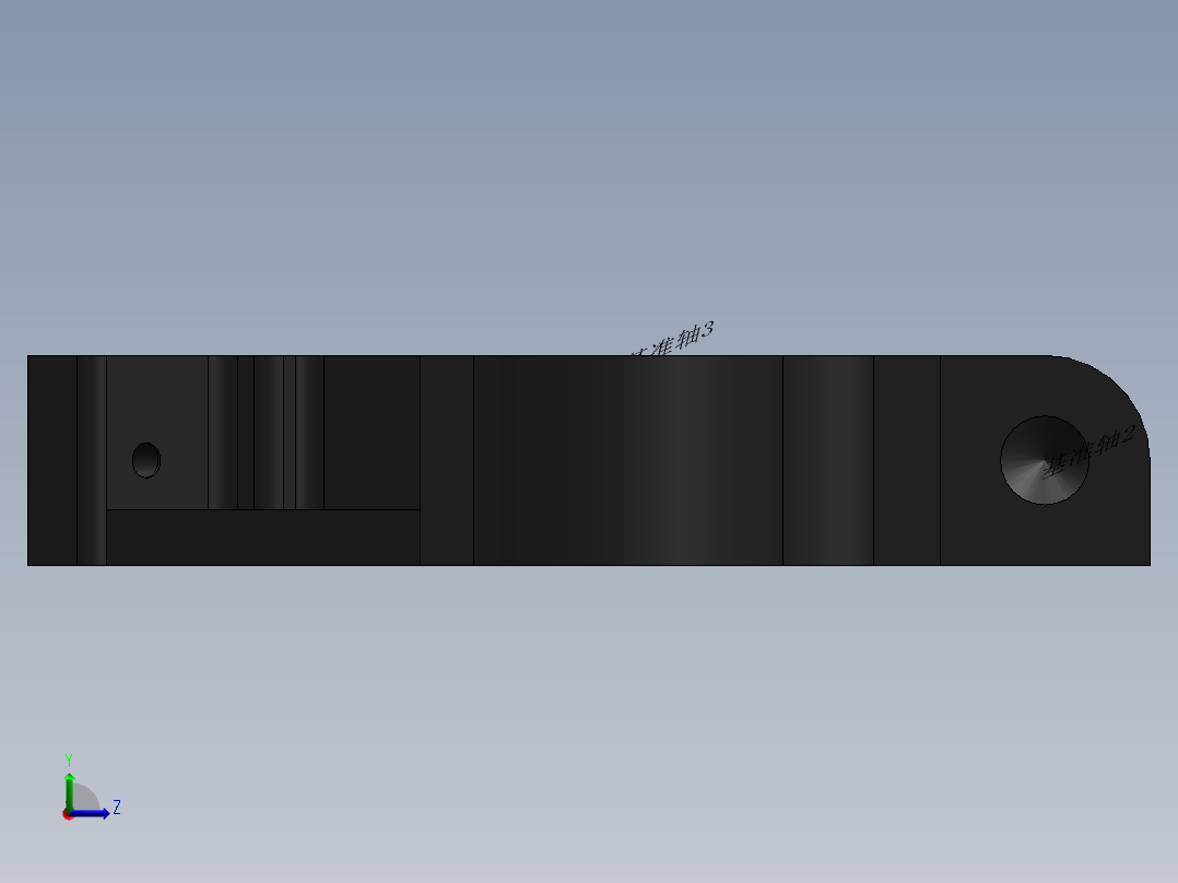 CA6140车床831009杠杆的加工工工艺装备及铣30X30下平台面夹具设计含4张CAD图-版本1.1左视图