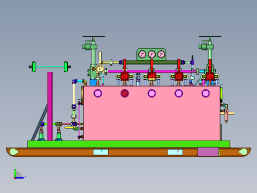 医院移动式制气设备左视缩略图