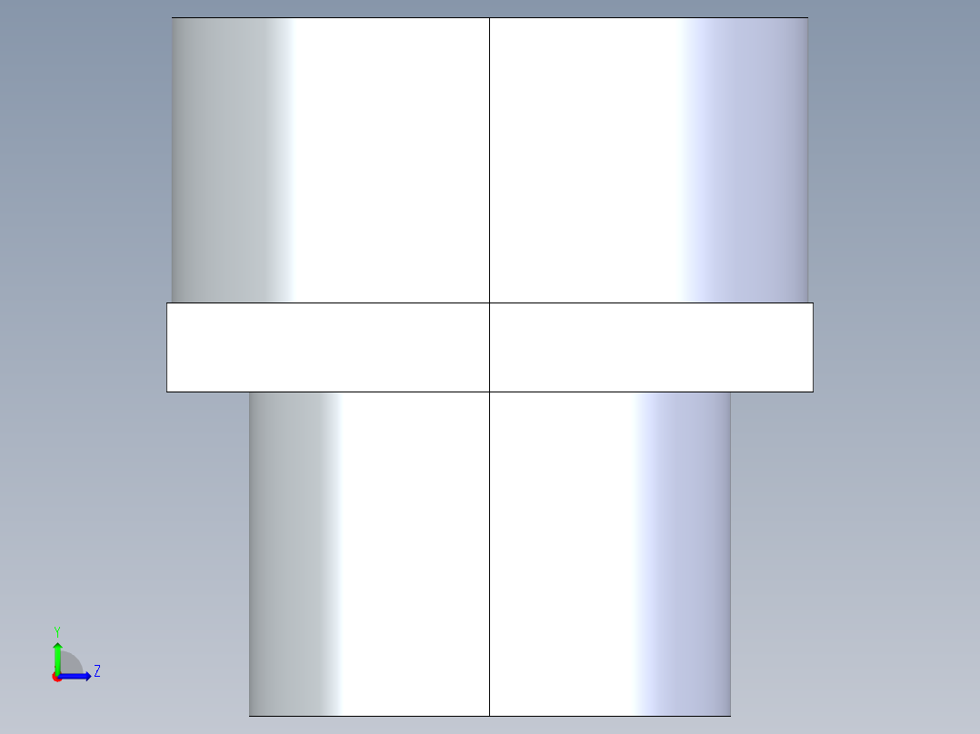 CPVC管件31-Sch80_PVC-Brass_SPIGxFPT_9878-012SS_1.25in左视图
