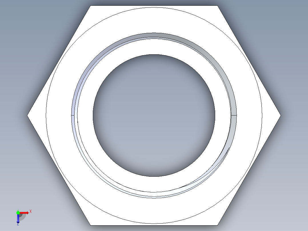 CPVC管件31-Sch80_PVC-Brass_SPIGxFPT_9878-012SS_1.25in俯视图