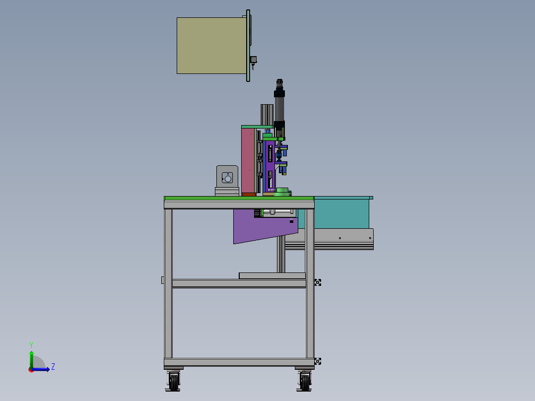 燃油泵性能检测设备sw18可编辑左视图