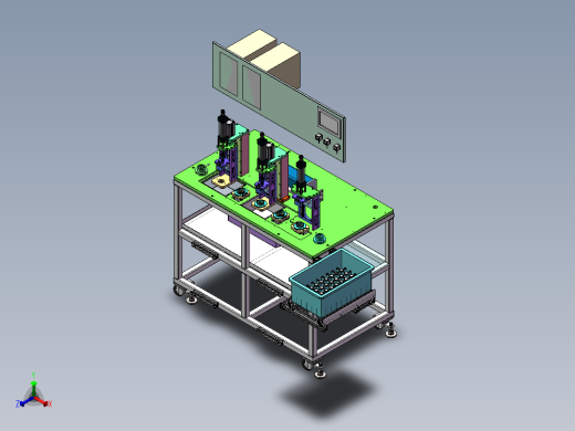 燃油泵性能检测设备sw18可编辑正等轴测缩略图