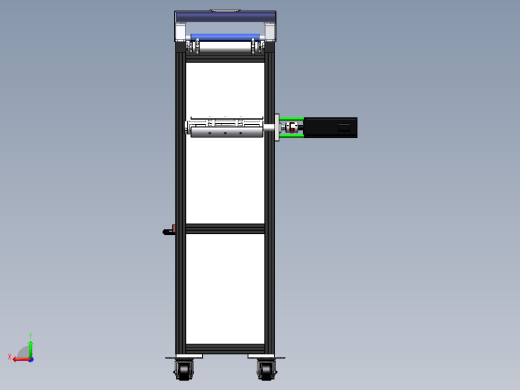 自动分膜机（sw18可编辑+工程图+bom）后视缩略图