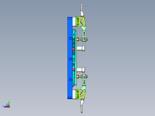 电脑键盘外壳外长宽尺寸检测检具右视缩略图
