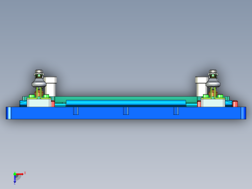 电脑键盘外壳外长宽尺寸检测检具俯视缩略图