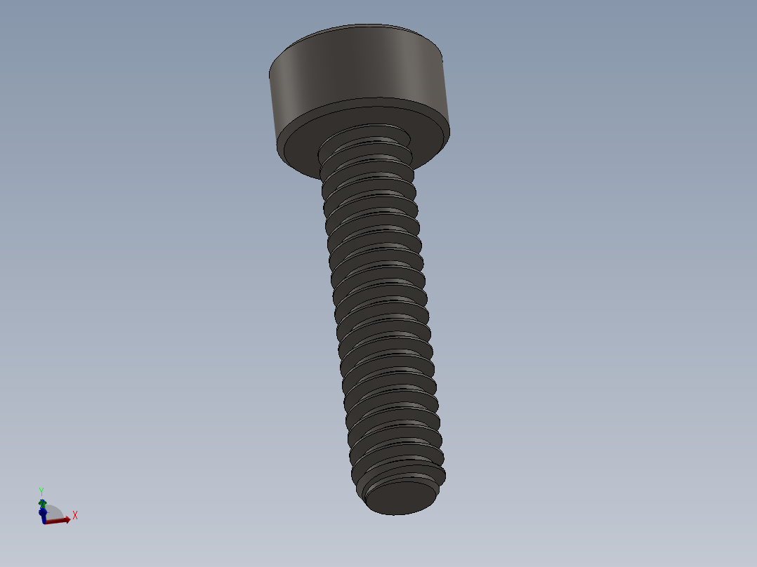 Screw_DIN_912_M1.4x6F_A2.SLDPRT公制内六角螺钉主视图