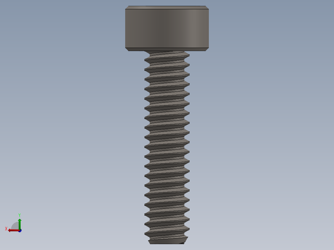 Screw_DIN_912_M1.4x6F_A2.SLDPRT公制内六角螺钉后视图