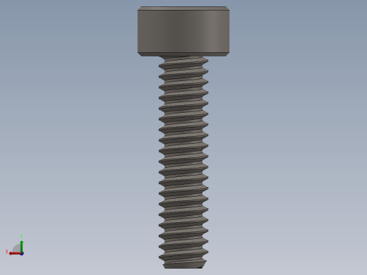 Screw_DIN_912_M1.4x6F_A2.SLDPRT公制内六角螺钉后视缩略图