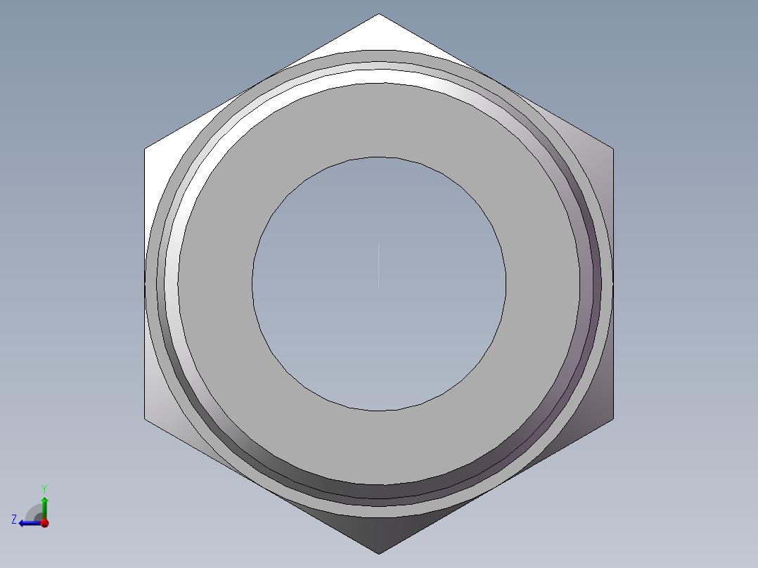英制锥管螺纹直接头、1DT-42-20SP右视图