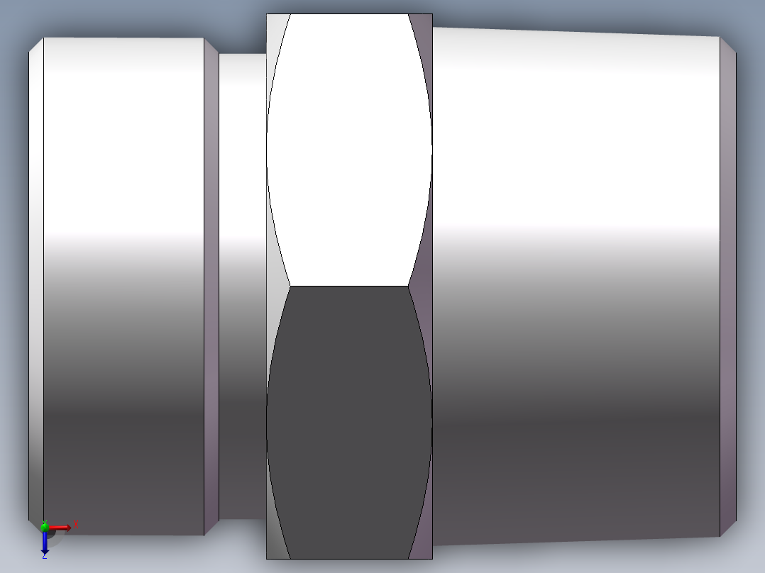 英制锥管螺纹直接头、1DT-42-20SP俯视图