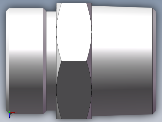 英制锥管螺纹直接头、1DT-42-20SP俯视缩略图