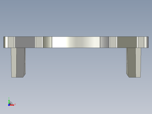 40铝合金流利条端盖1前视缩略图