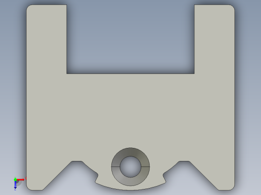 40铝合金流利条端盖1俯视缩略图