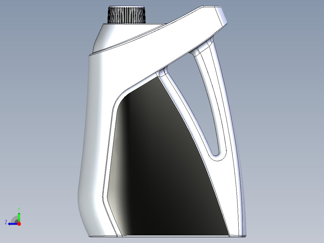 瓶子、罐子、桶(80)右视图