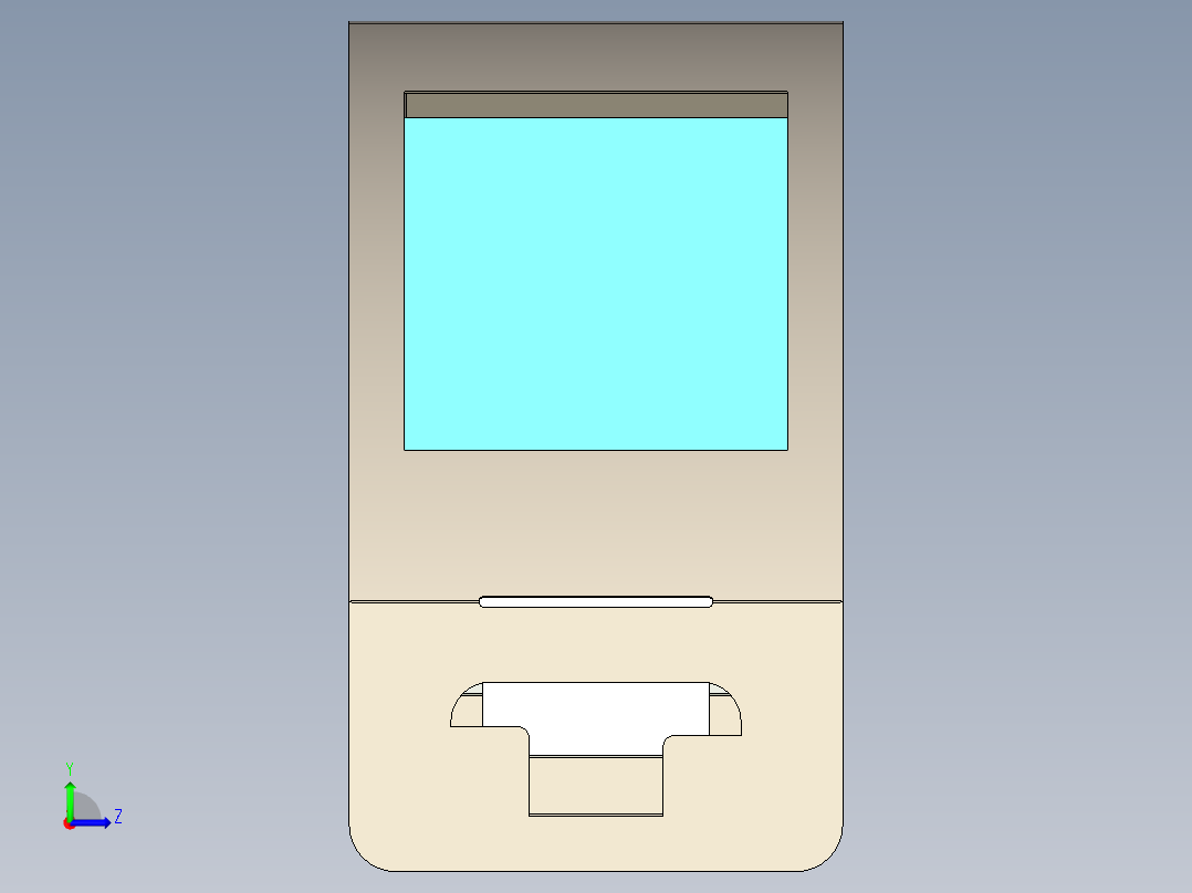 刮刮乐彩票机左视图