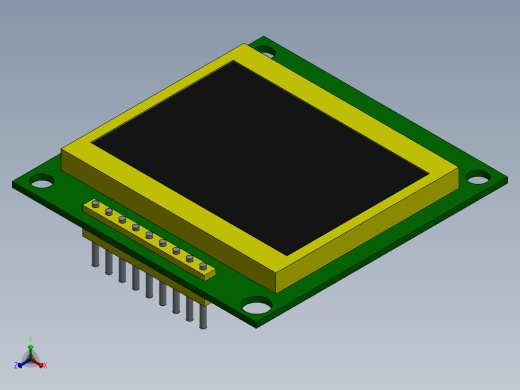 诺基亚5110液晶屏11正等轴测缩略图