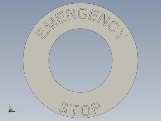 急停按钮标识前视缩略图