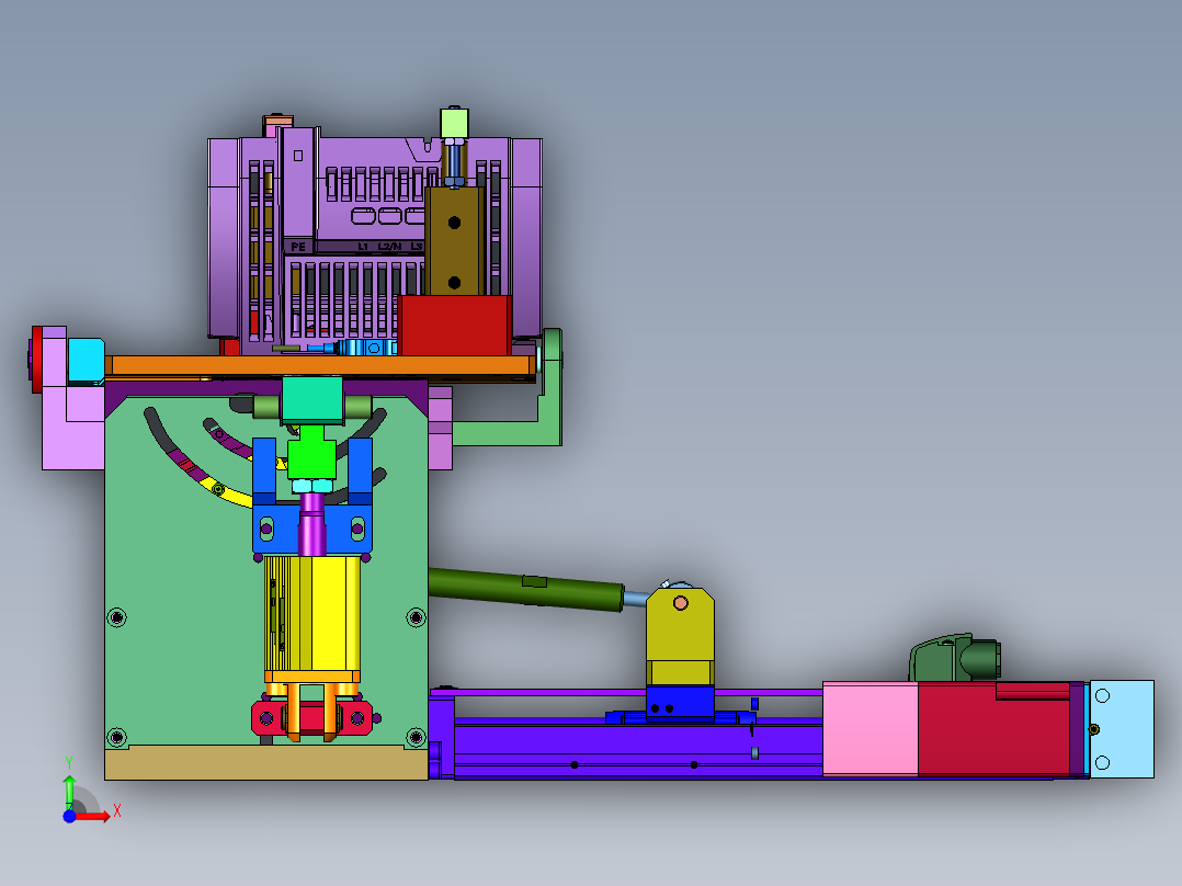 槽轮机构自动装配前视图