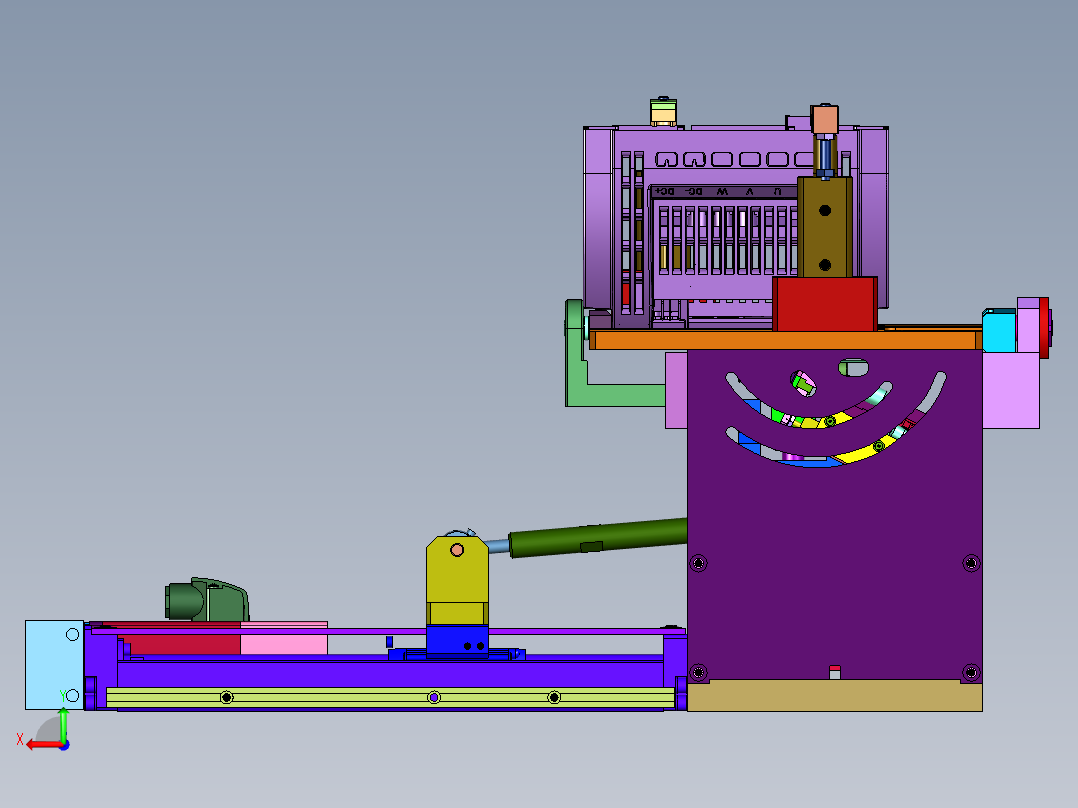 槽轮机构自动装配后视图