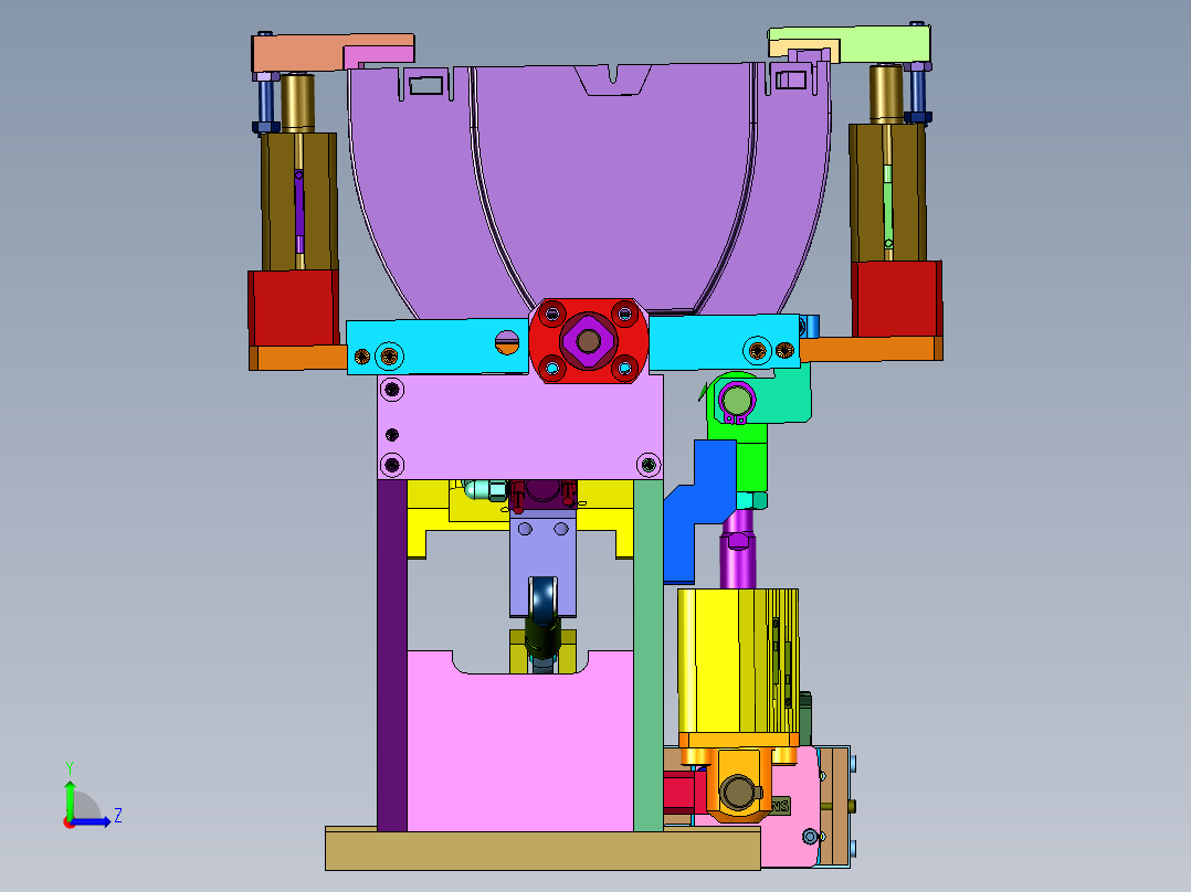 槽轮机构自动装配左视图