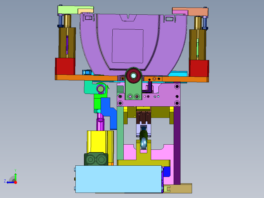 槽轮机构自动装配右视图