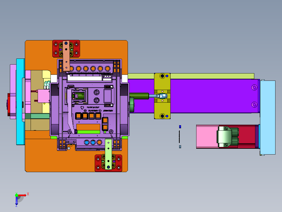 槽轮机构自动装配俯视图