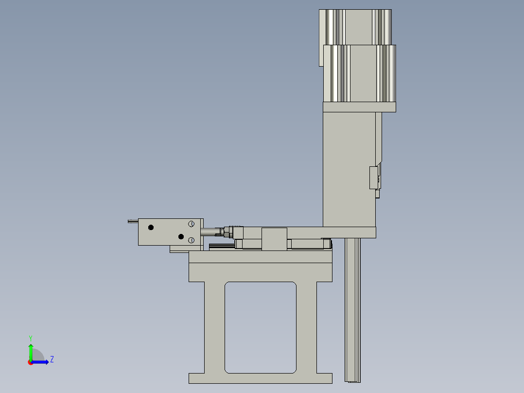 R000切尖脚左视图
