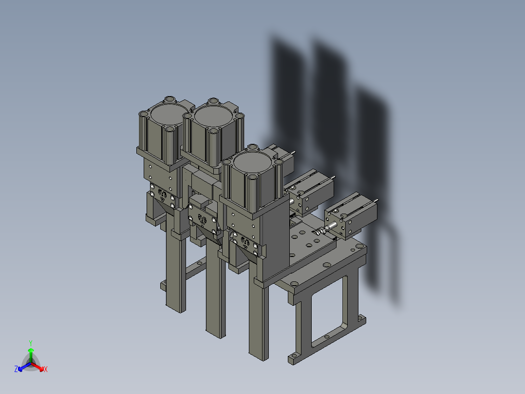 R000切尖脚正等轴测图