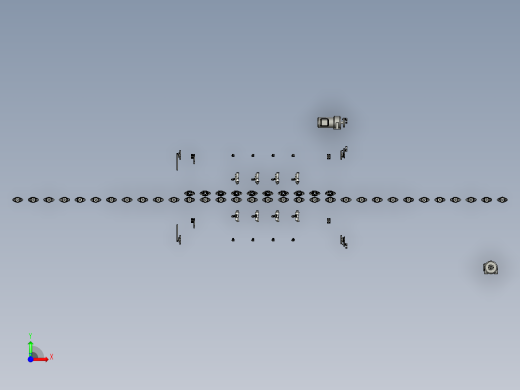 钢板喷砂生产线前视缩略图