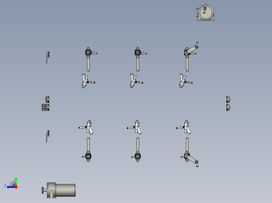 钢板喷砂生产线右视图