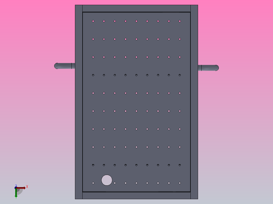 八抽笔记本电脑充电柜后视图