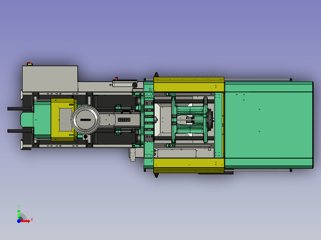 法兰克注塑机前视图