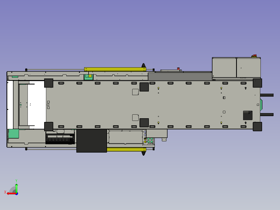 法兰克注塑机后视图