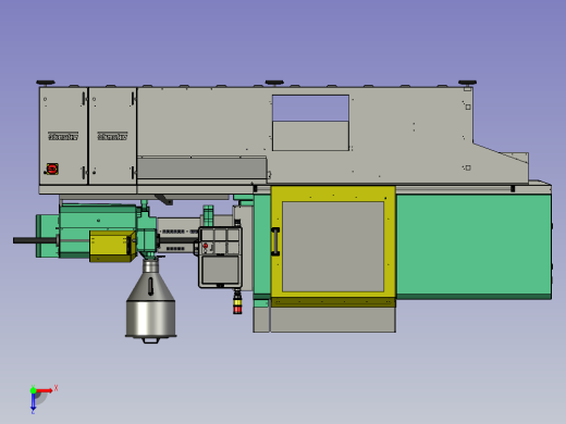 法兰克注塑机俯视缩略图