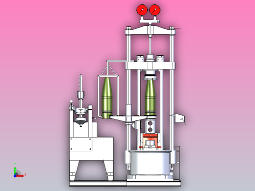 火炮弹体静水压力测试台前视缩略图