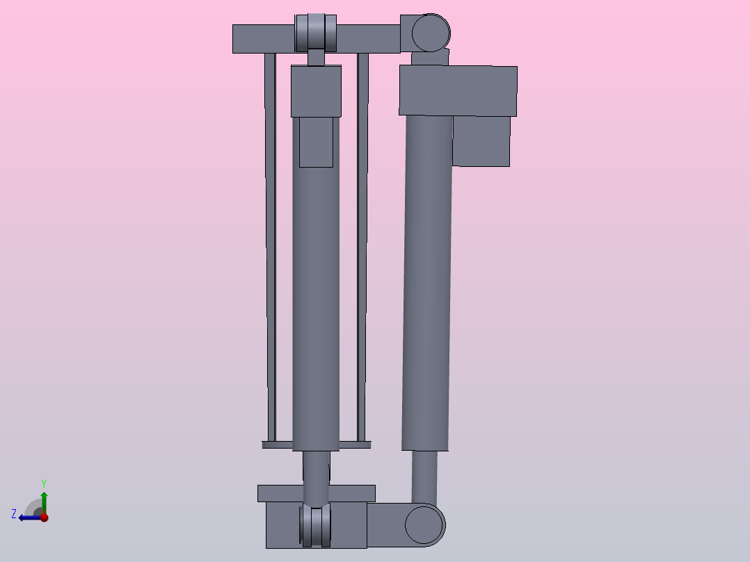 推力矢量控制机构右视图