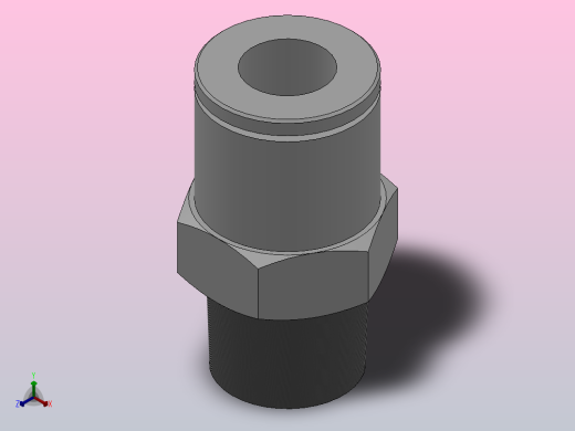 IPCP 全铜塑料按钮螺纹直通接头[IPCP06-01]