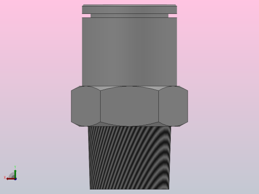 IPCP 全铜塑料按钮螺纹直通接头[IPCP06-01]后视缩略图