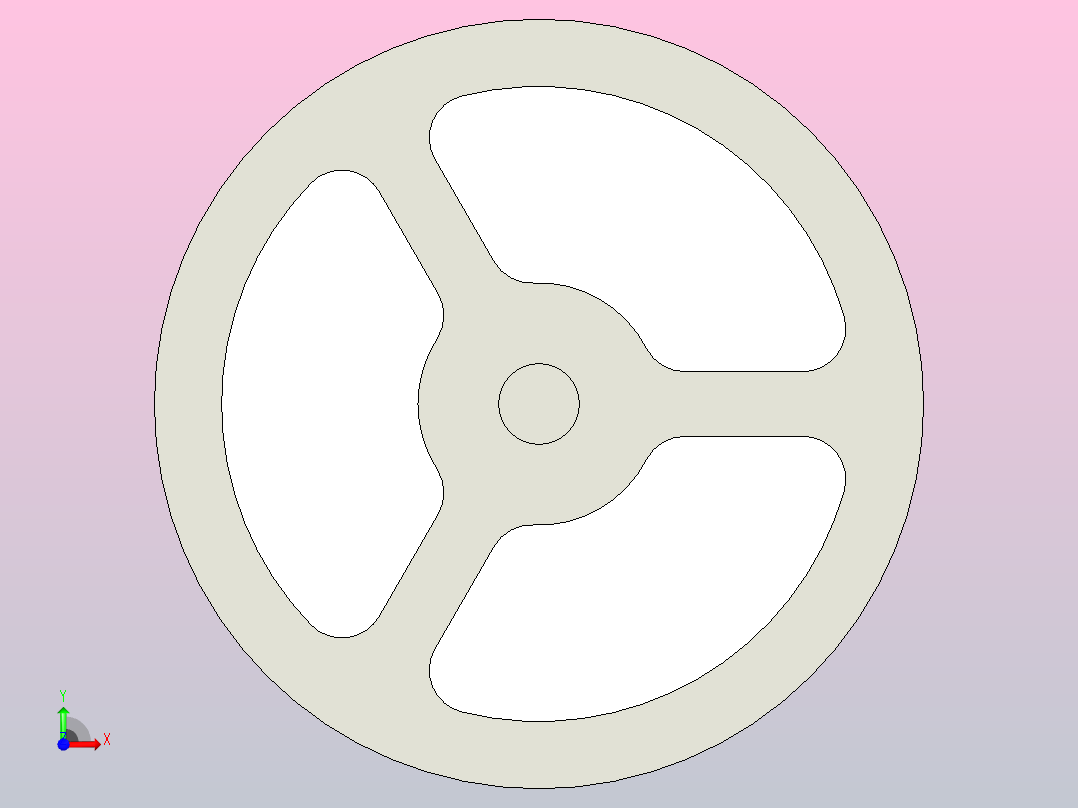 Φ89对夹式止回阀前视图