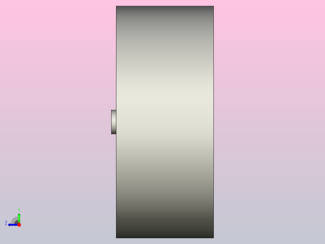 Φ89对夹式止回阀右视图