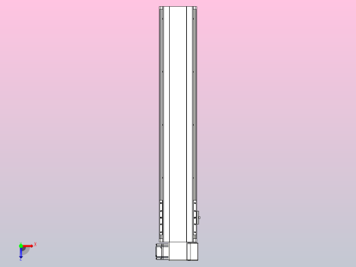 皮带直线轴半封闭可选导轨TPA-HNB-140D-120-L650-RP-Y-P40-N3俯视缩略图